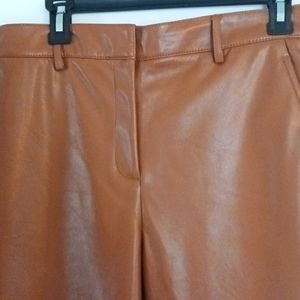 Rachel Zoe caramel color soft faux leather pant